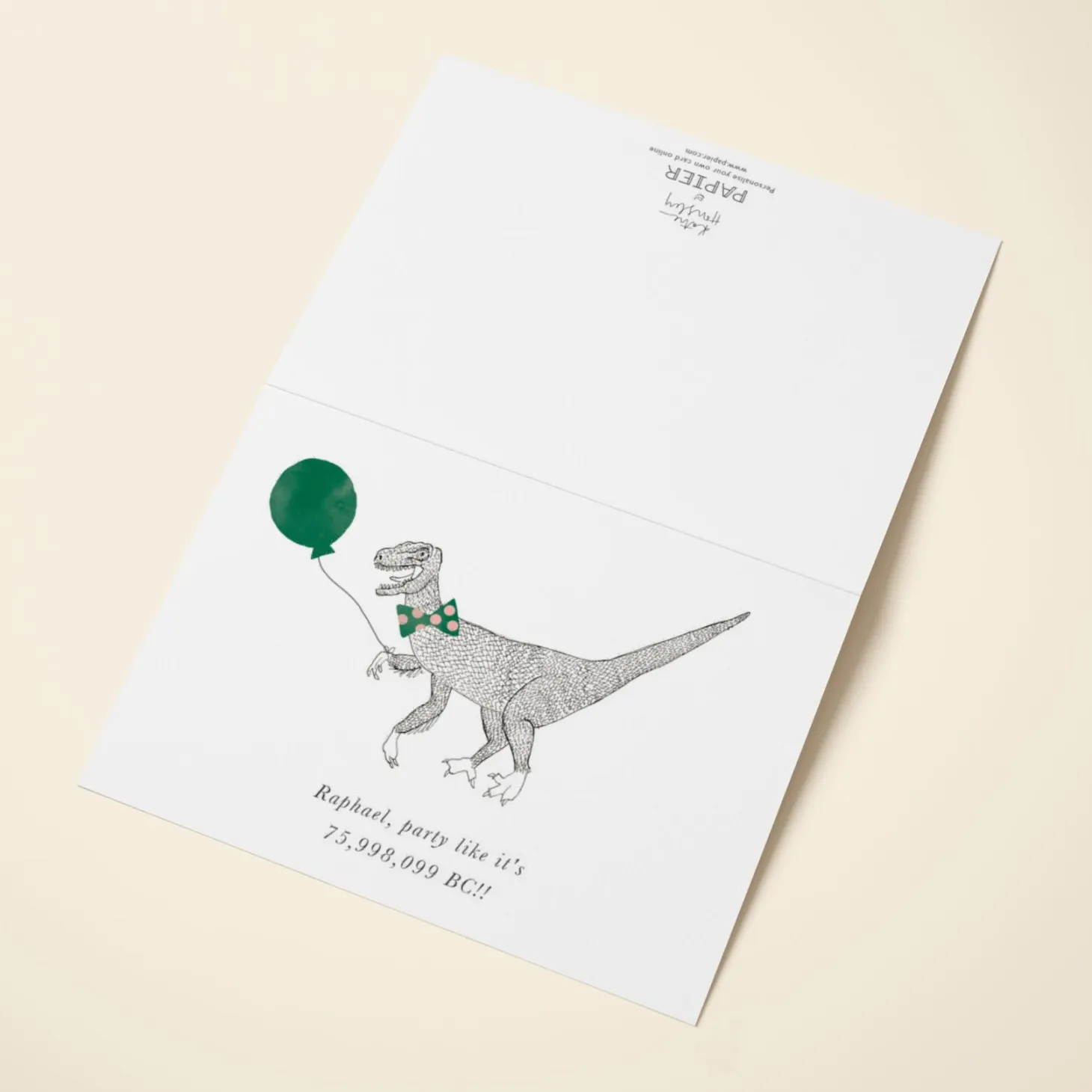 A Dinosaur and His Balloon