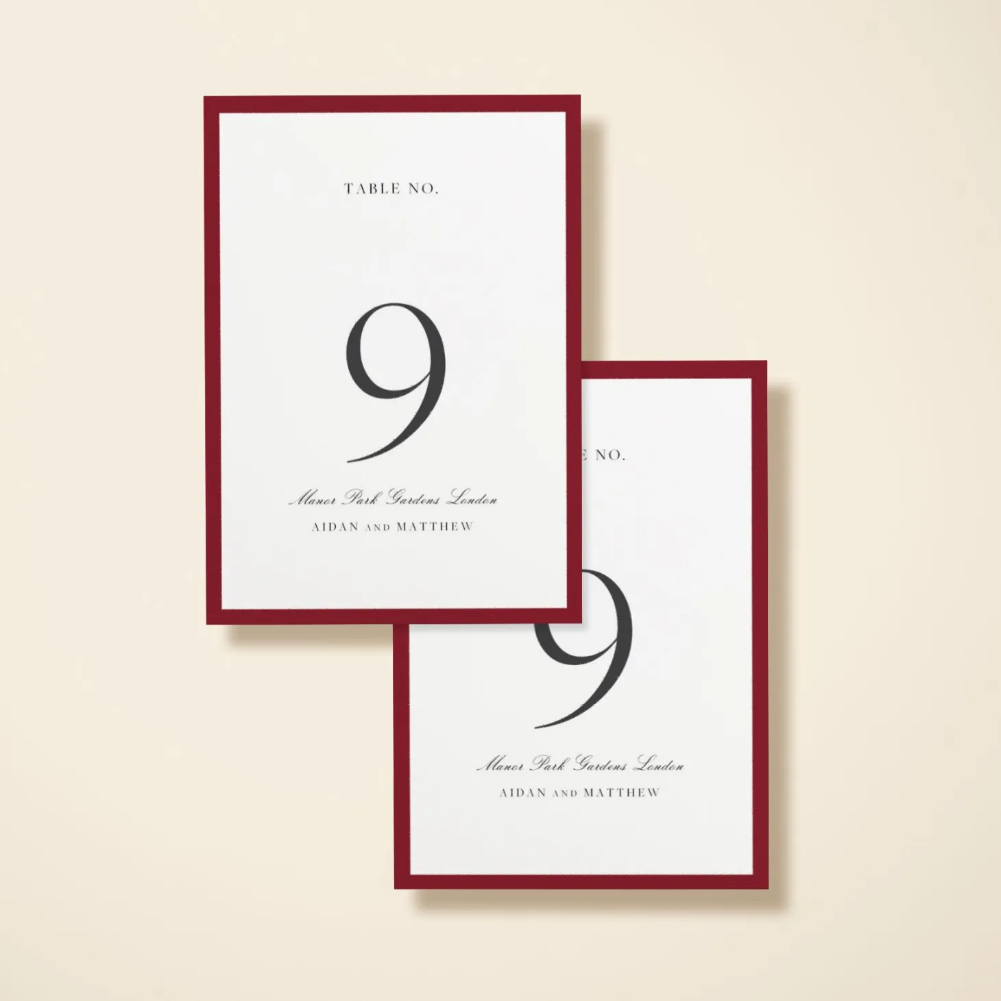 Burgundy Border