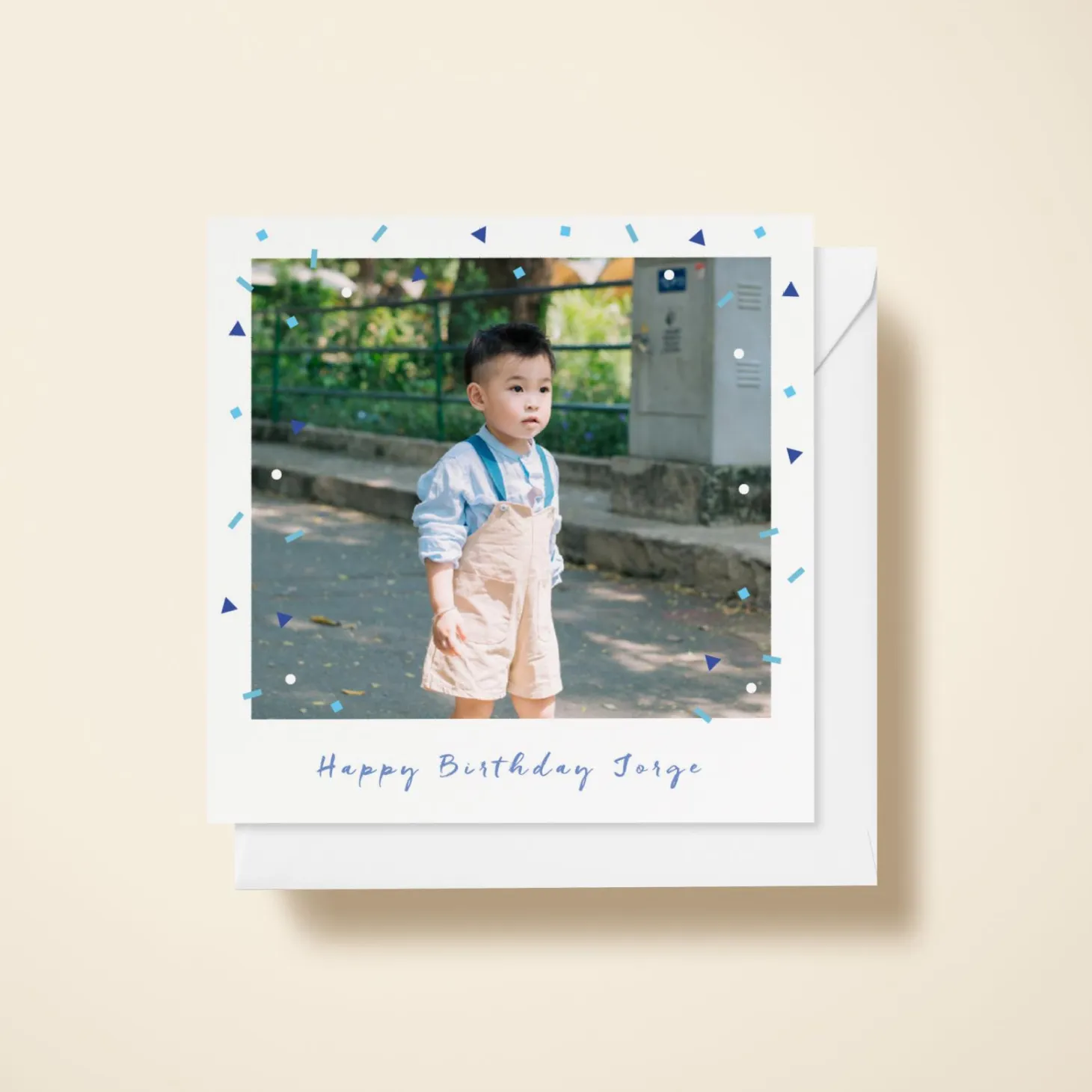 Falling Blue Confetti