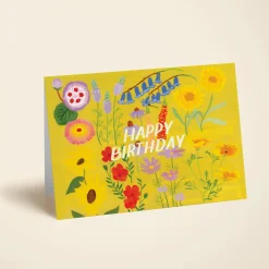 Floral Birthday Yellow