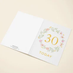 Floral Wreath 30th Birthday