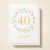 Floral Wreath 40th Birthday