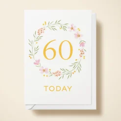 Floral Wreath 60th Birthday