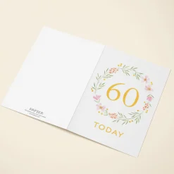 Floral Wreath 60th Birthday