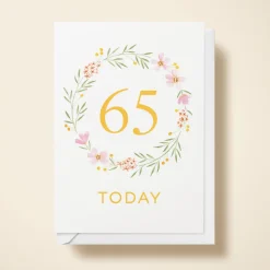 Floral Wreath 65th Birthday