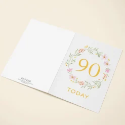 Floral Wreath 90th Birthday