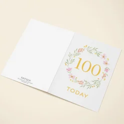 Floral Wreath 100th Birthday