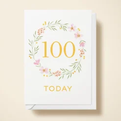 Floral Wreath 100th Birthday