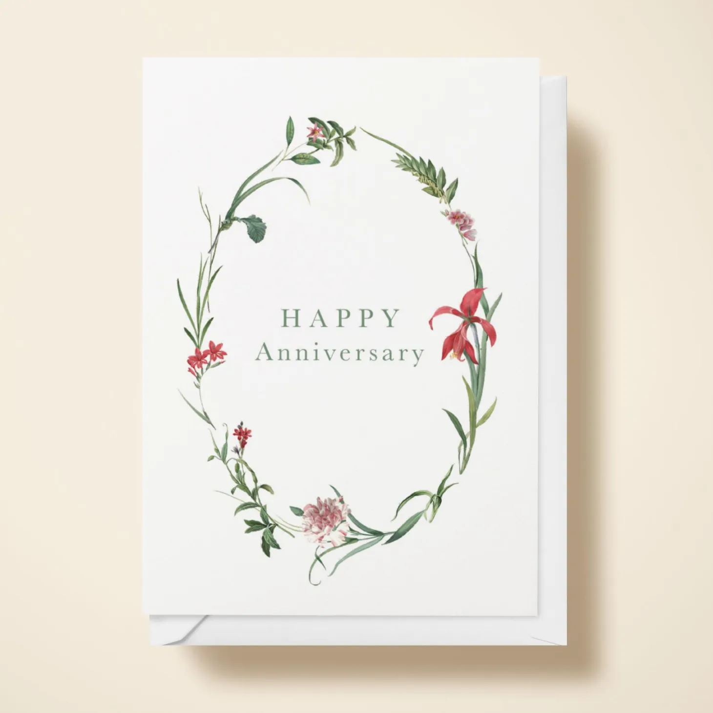 Happy Anniversary Wildflower Wreath