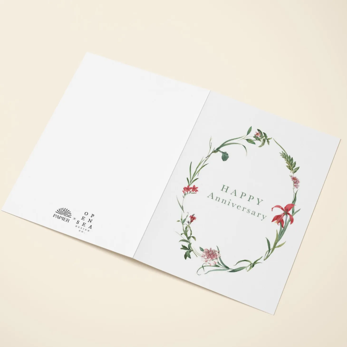 Happy Anniversary Wildflower Wreath