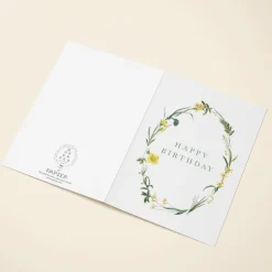 Happy Birthday Wildflower Wreath
