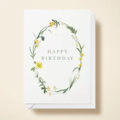 Happy Birthday Wildflower Wreath