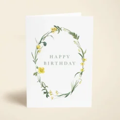 Happy Birthday Wildflower Wreath