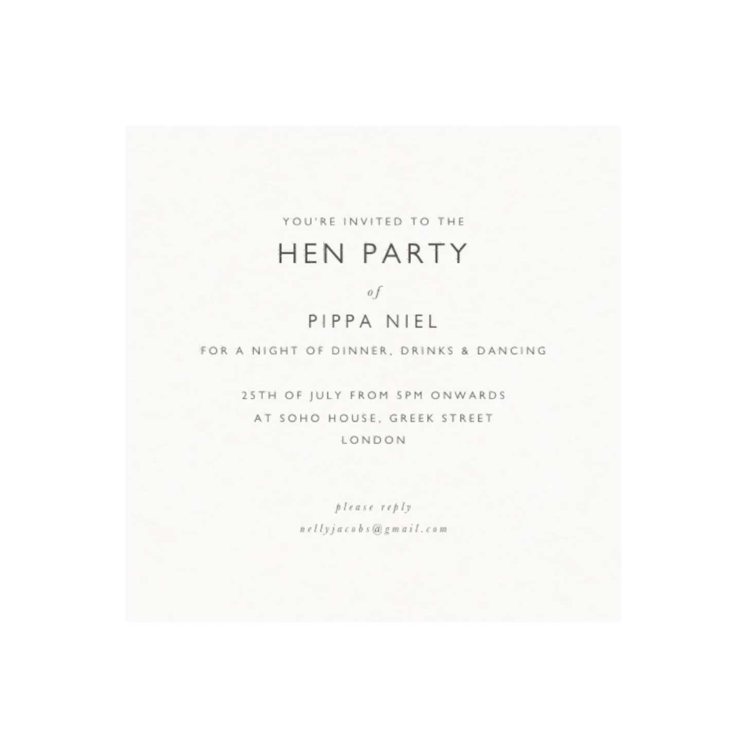Hen Party Photo Frame
