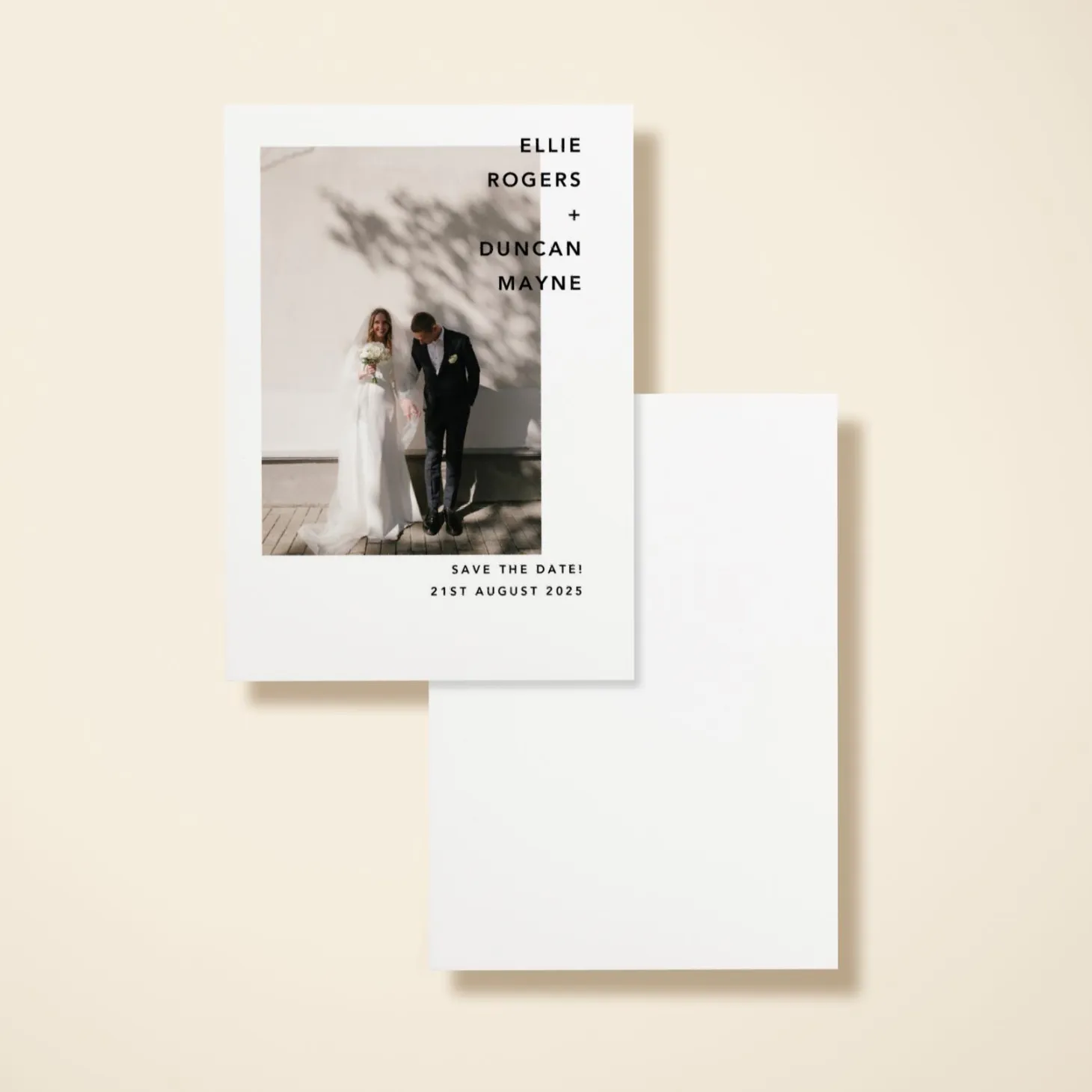 Modern Portrait Save The Date