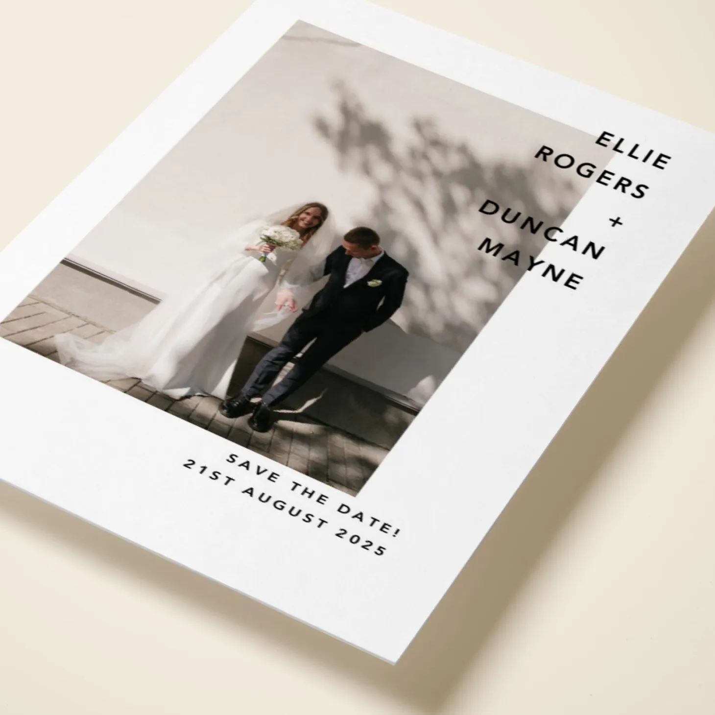 Modern Portrait Save The Date