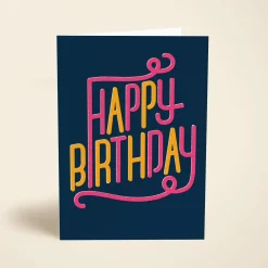 Neon Birthday Navy