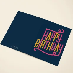 Neon Birthday Navy