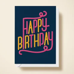 Neon Birthday Navy