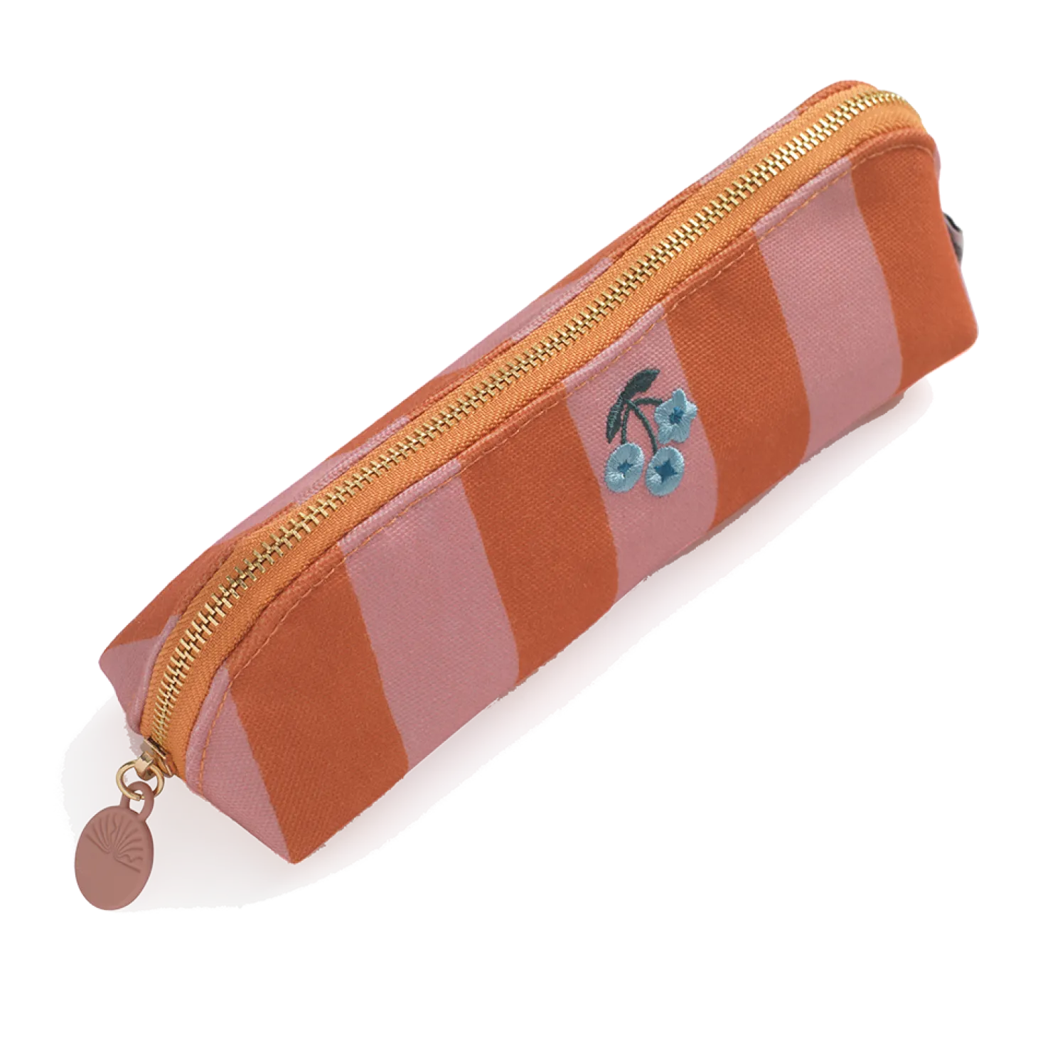 Pink Stripe Pencil Case