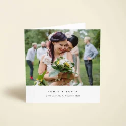 Square Wedding Photo
