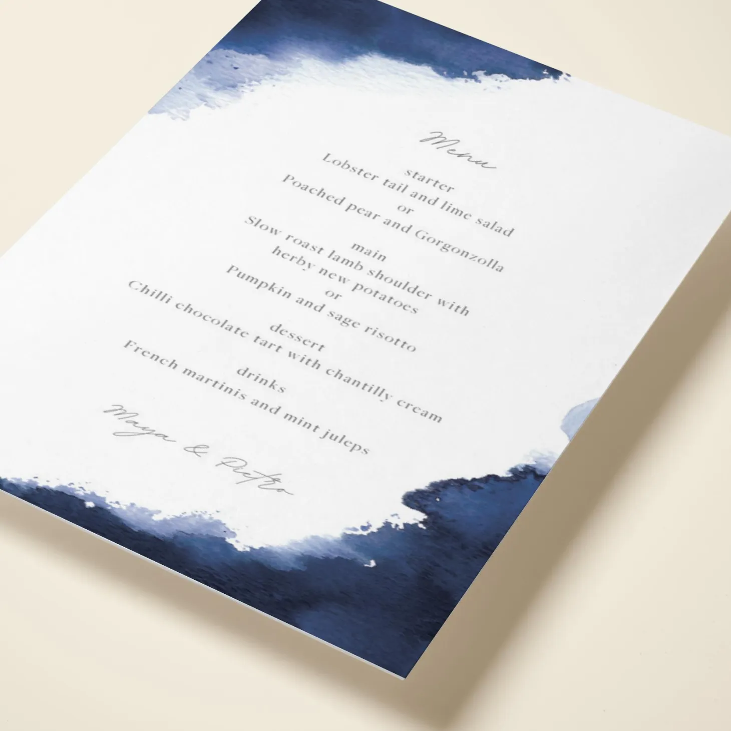 Watercolour Navy