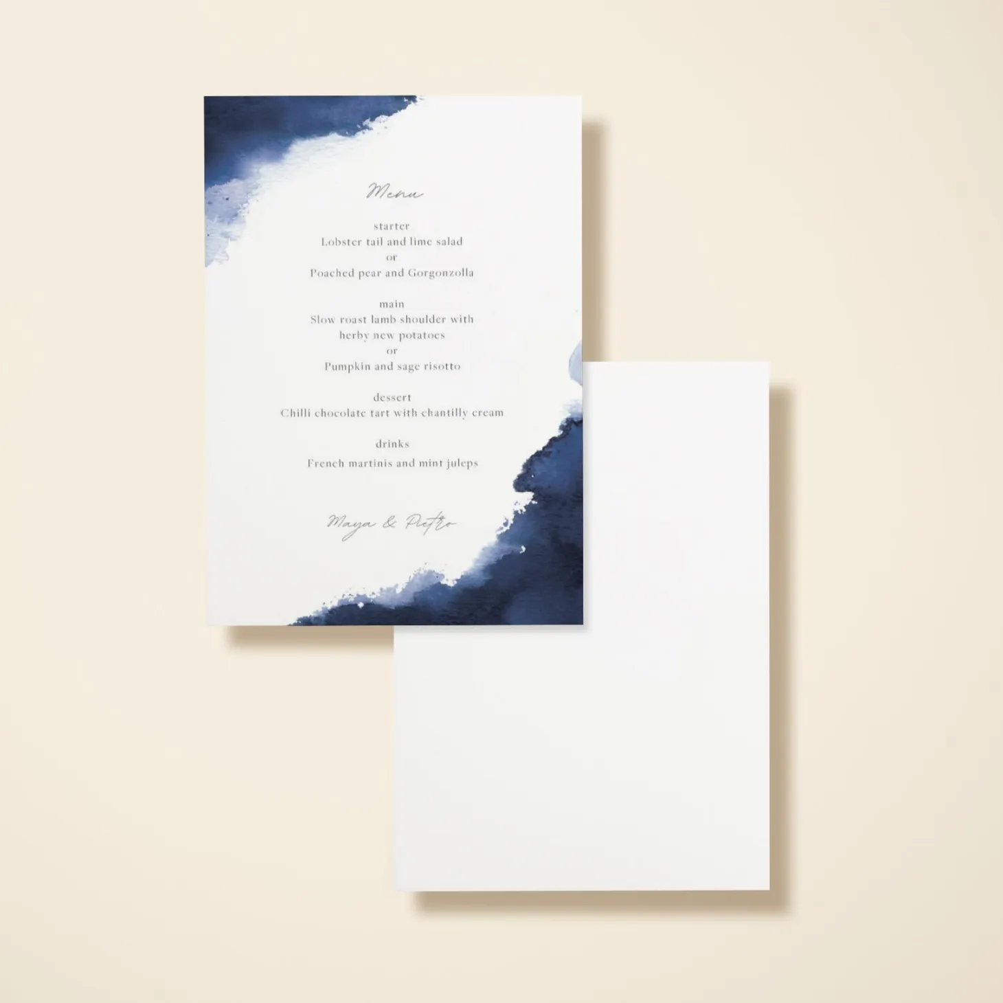 Watercolour Navy