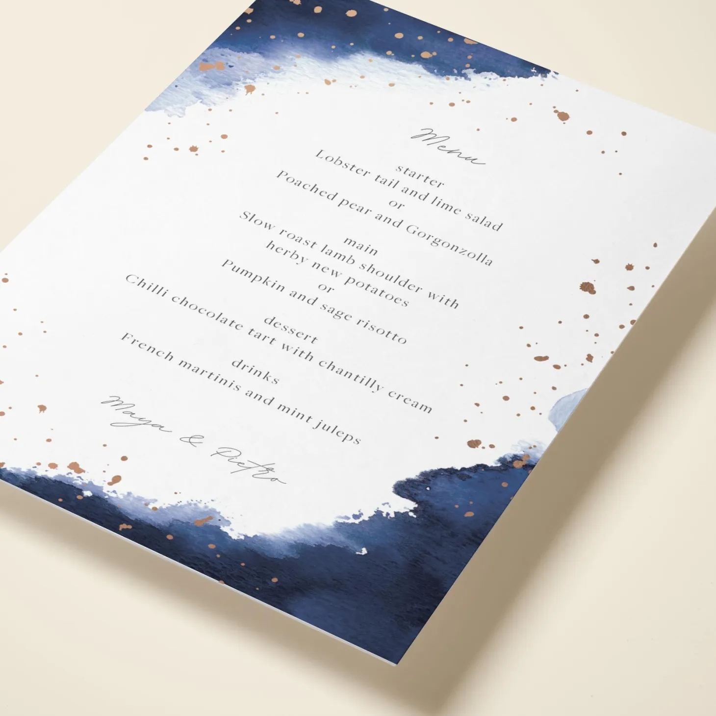 Watercolour Navy