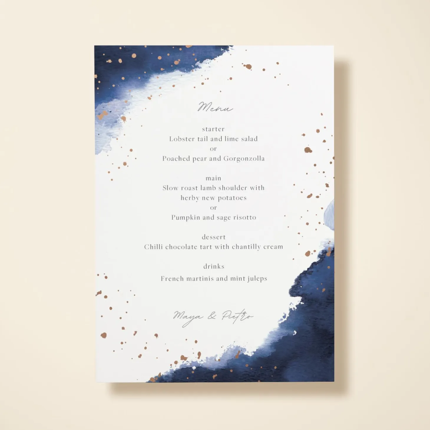 Watercolour Navy