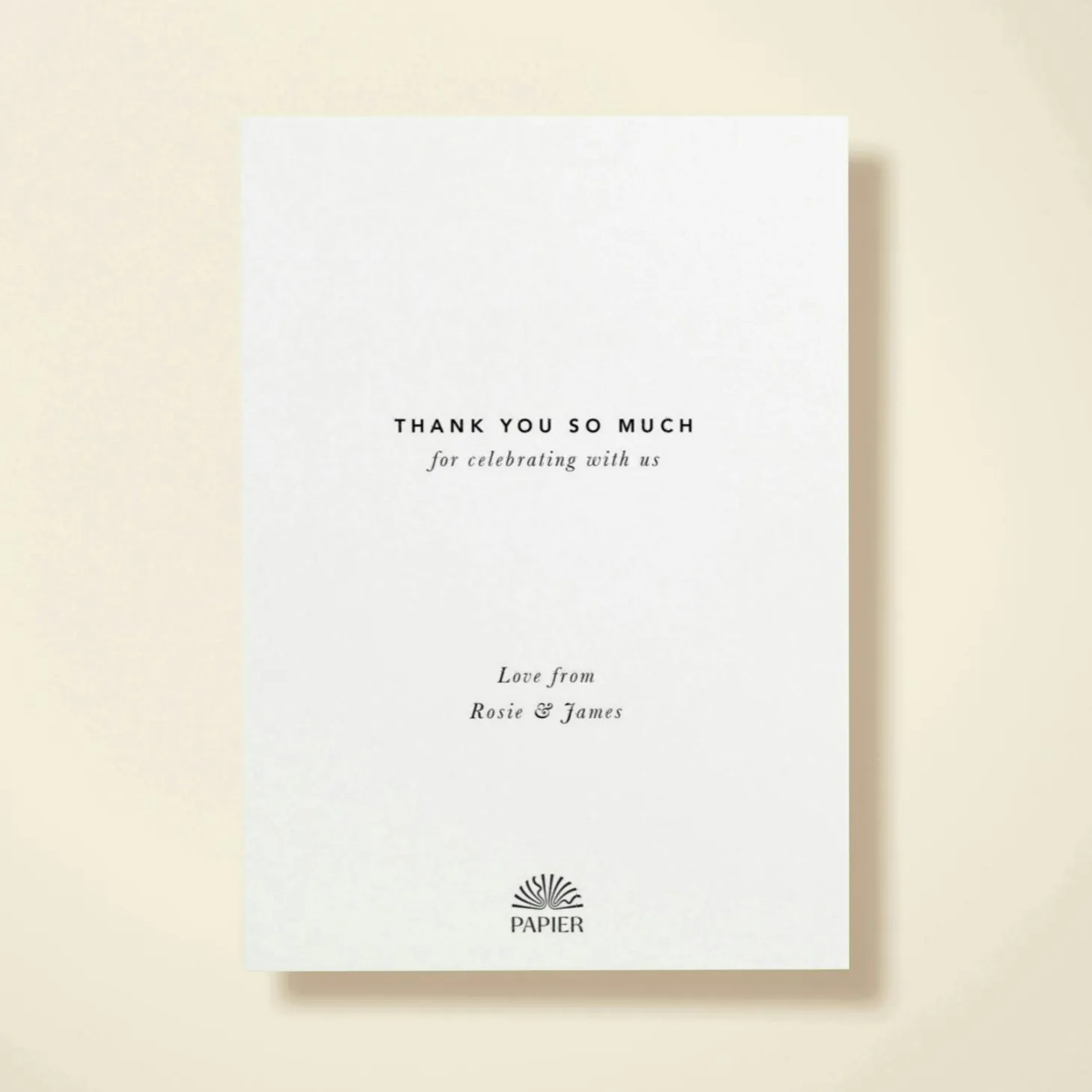 Wedding Thank You Photo