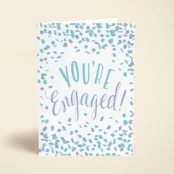 You're Engaged Confetti Blue